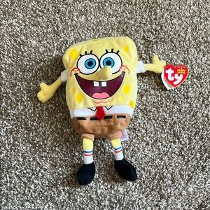 Ty SpongeBob SquarePants Plush Toy - Yellow and Brown
